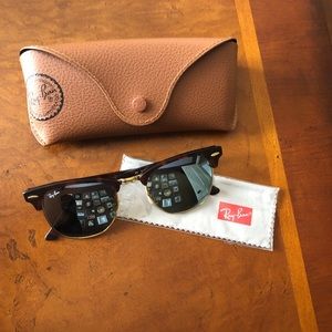 Ray-Ban Clubmaster Flash Lenses: Tortoise/Silver